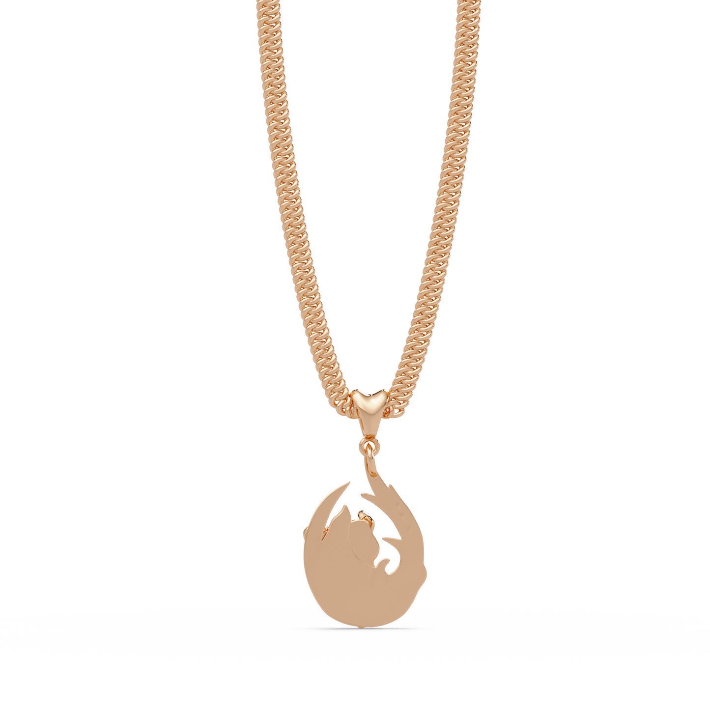 Gold Tiger Claw Lab grown Diamond Hip Hop Pendant - HIGHCARAT DIAMONDS