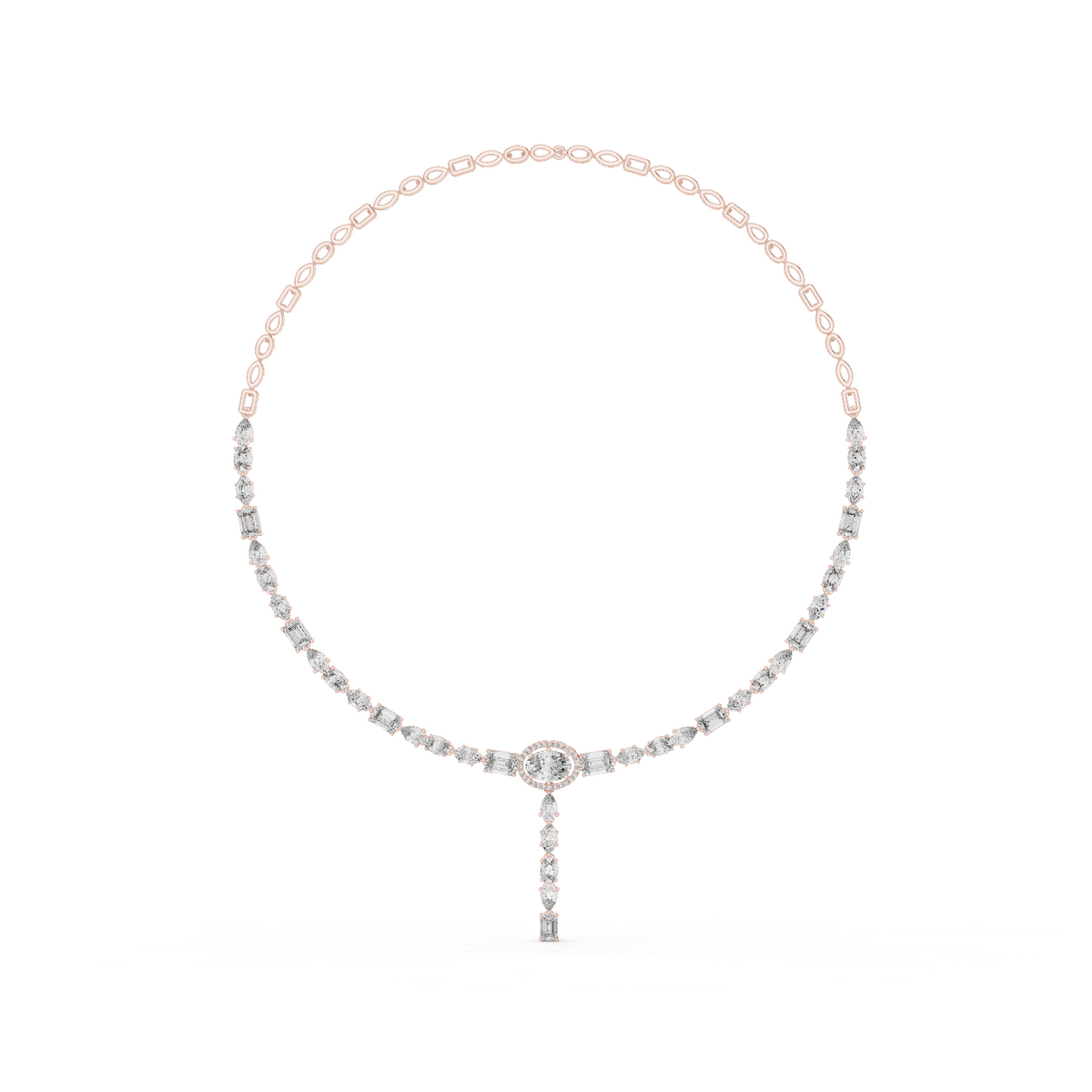 15.73 Ct 14k Solid Gold Lab Grown Diamond Graduation Diamond Necklace For Anniversary Gift - HIGHCARAT DIAMONDS