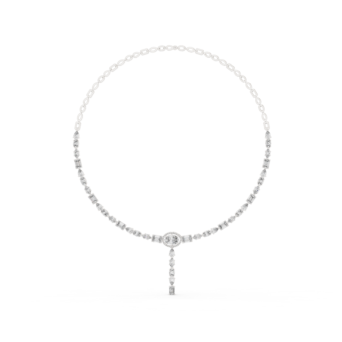 15.73 Ct 14k Solid Gold Lab Grown Diamond Graduation Diamond Necklace For Anniversary Gift - HIGHCARAT DIAMONDS
