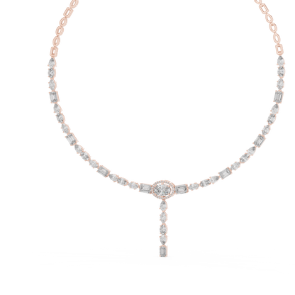 15.73 Ct 14k Solid Gold Lab Grown Diamond Graduation Diamond Necklace For Anniversary Gift - HIGHCARAT DIAMONDS