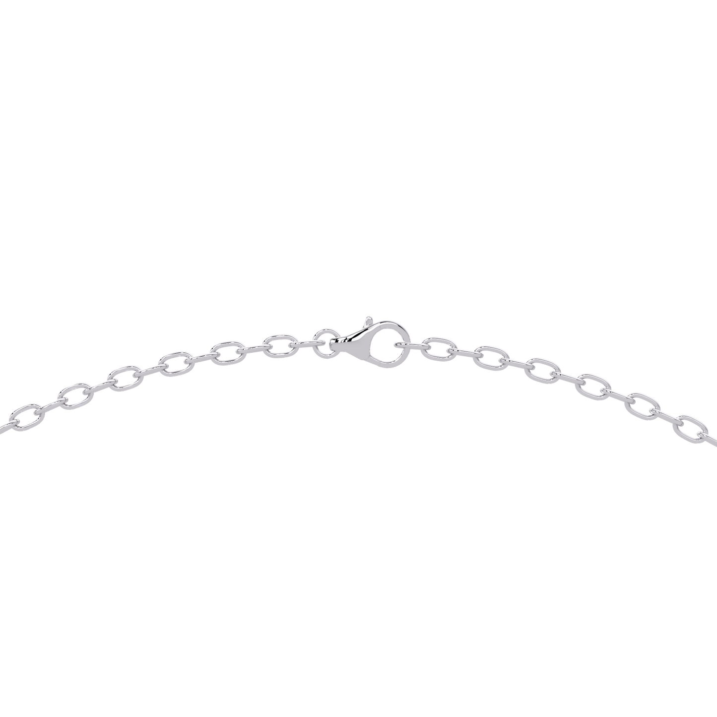 Graduated Round Lab-Grown Diamond V-Shape Necklace in Rose Gold - HIGHCARAT DIAMONDS