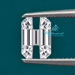 Alphabet H Shape Lab Grown Diamond Loose Stone