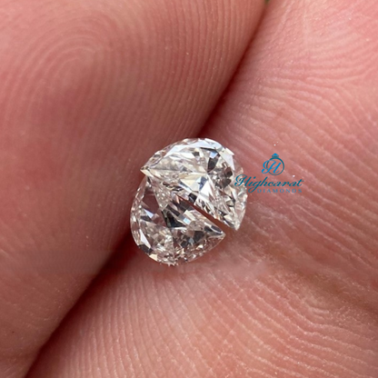Fancy half moon cut lab grown diamond crafted for luxury engagement rings and fine jewelry