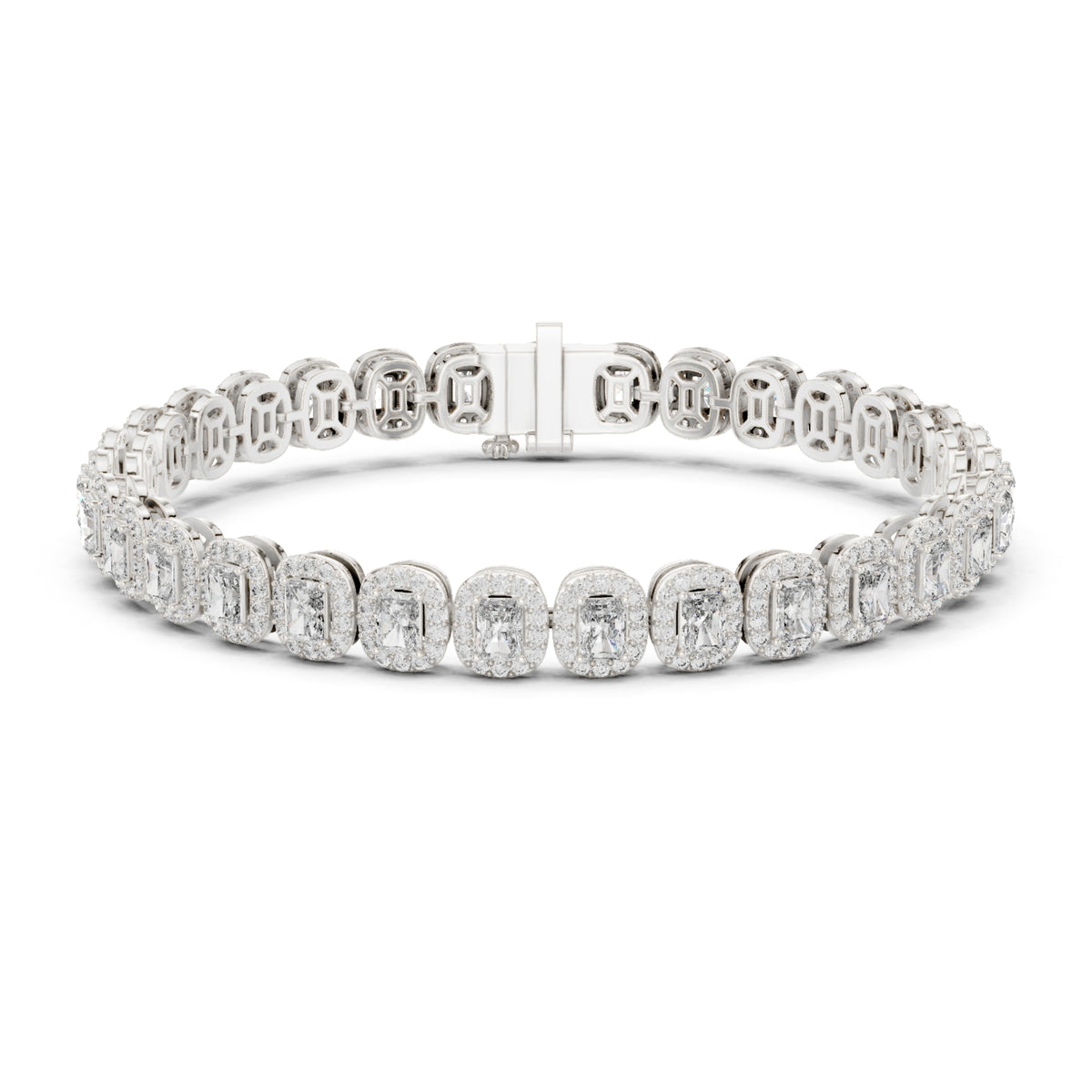 6.40CT Round and Radiant Cut Diamond Unique Prong Set Handcrafted Classic Wedding Wear Bracelet Gift For Women's - HIGHCARAT DIAMONDS