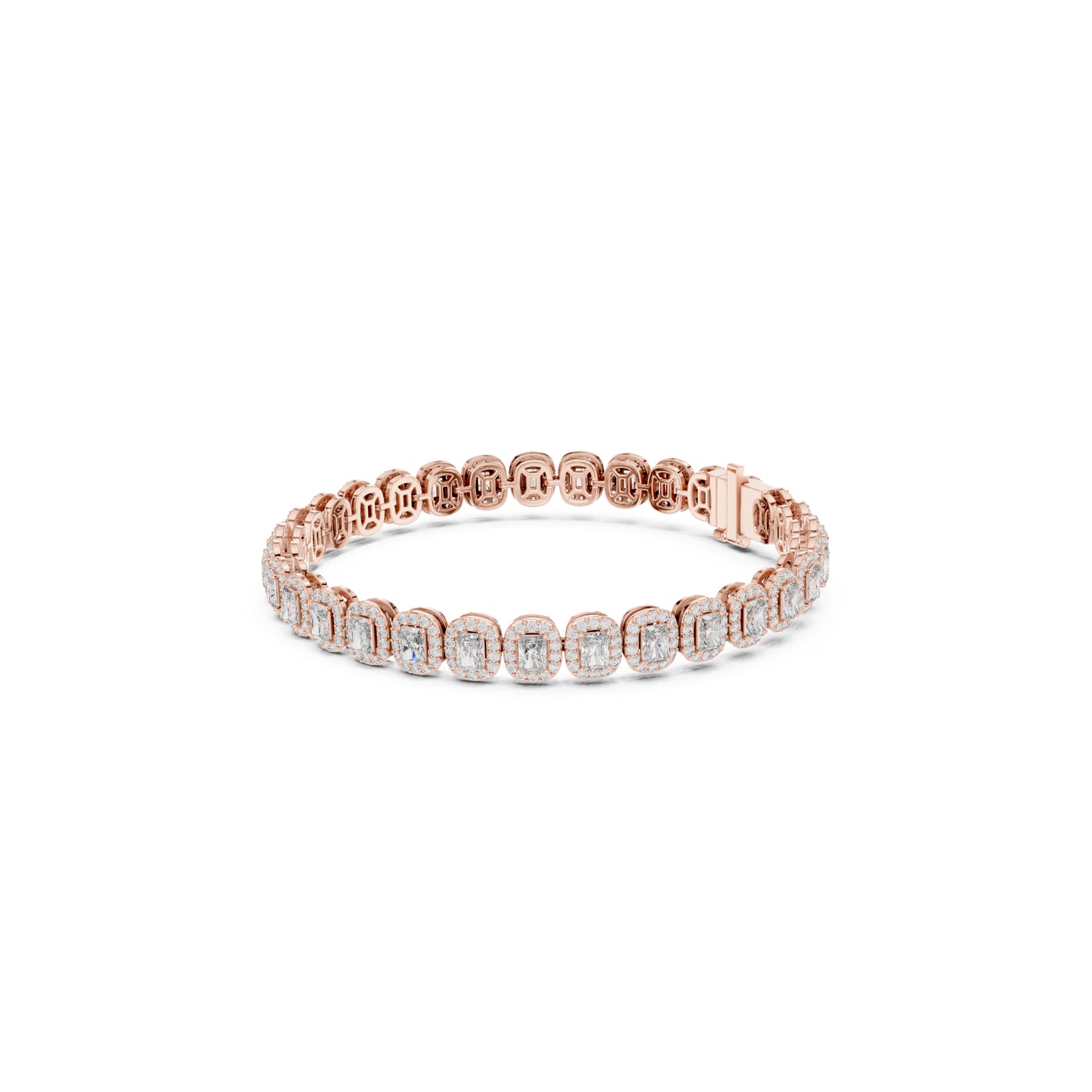 6.40CT Round and Radiant Cut Diamond Unique Prong Set Handcrafted Classic Wedding Wear Bracelet Gift For Women's - HIGHCARAT DIAMONDS