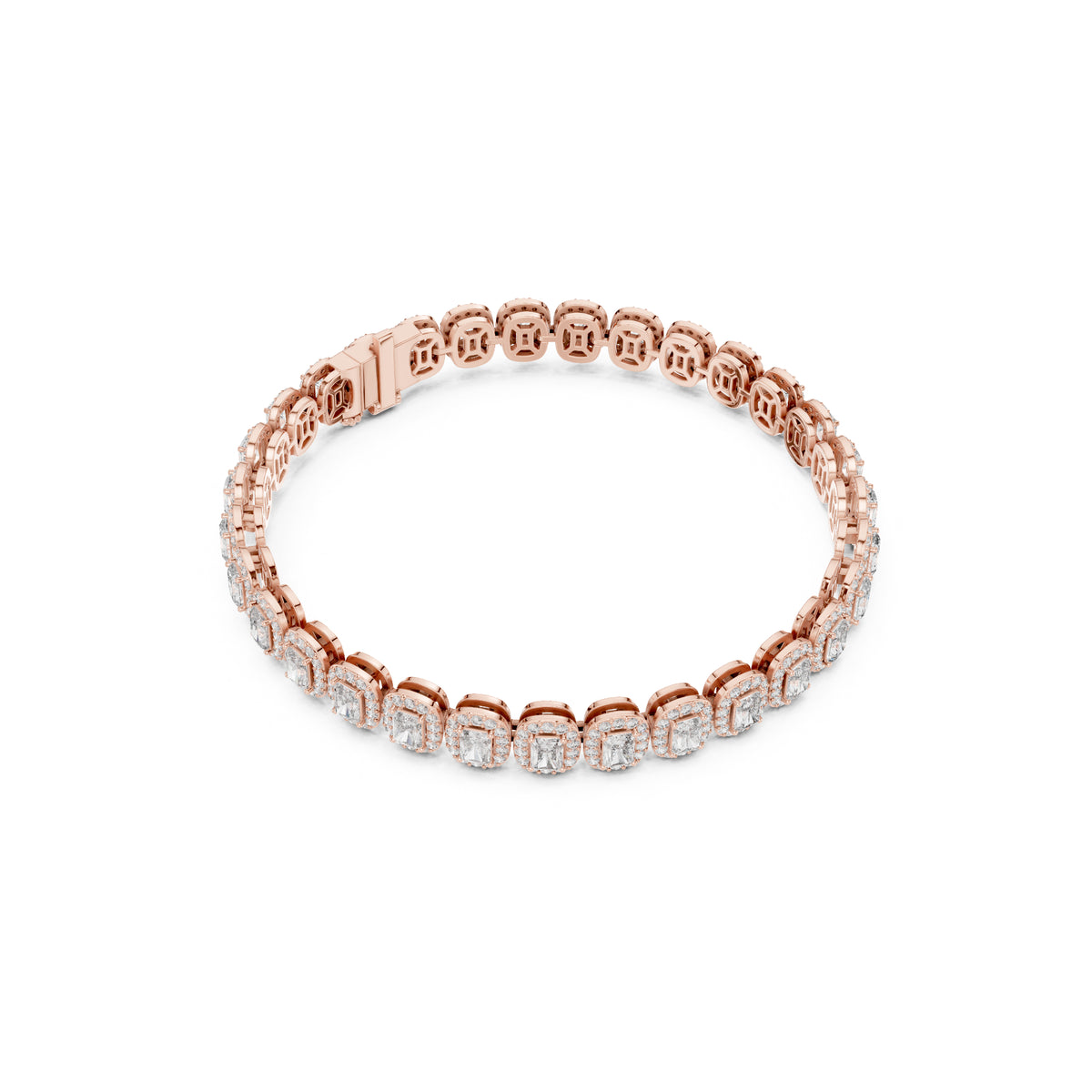 6.40CT Round and Radiant Cut Diamond Unique Prong Set Handcrafted Classic Wedding Wear Bracelet Gift For Women's - HIGHCARAT DIAMONDS