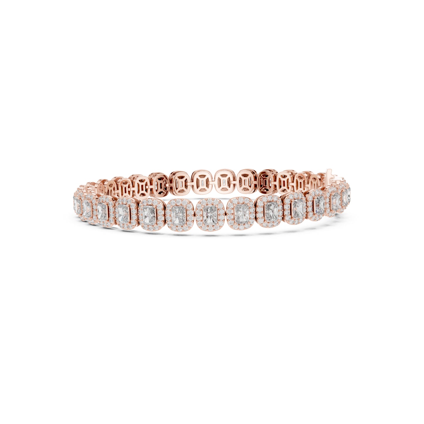 6.40CT Round and Radiant Cut Diamond Unique Prong Set Handcrafted Classic Wedding Wear Bracelet Gift For Women's - HIGHCARAT DIAMONDS