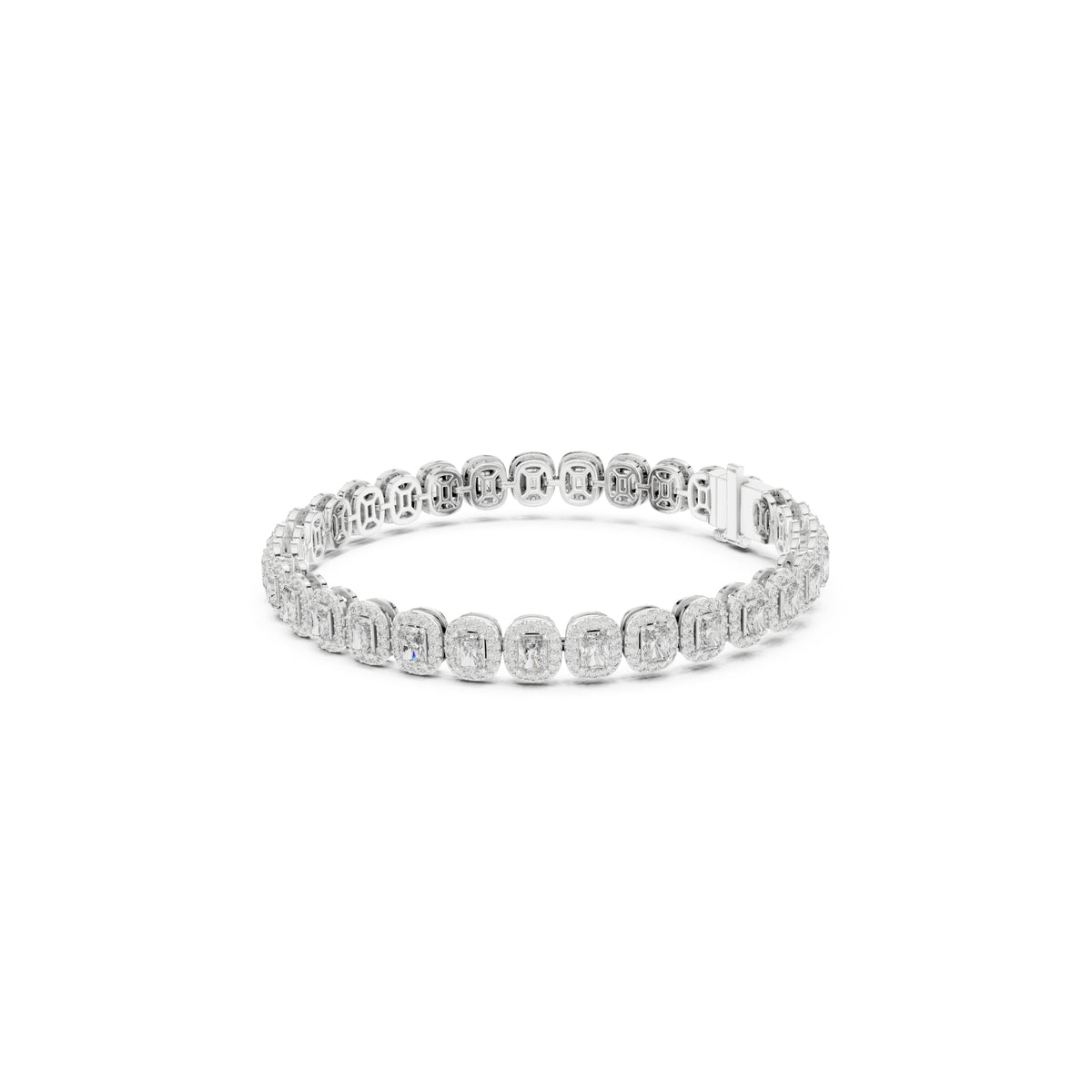 6.40CT Round and Radiant Cut Diamond Unique Prong Set Handcrafted Classic Wedding Wear Bracelet Gift For Women's - HIGHCARAT DIAMONDS