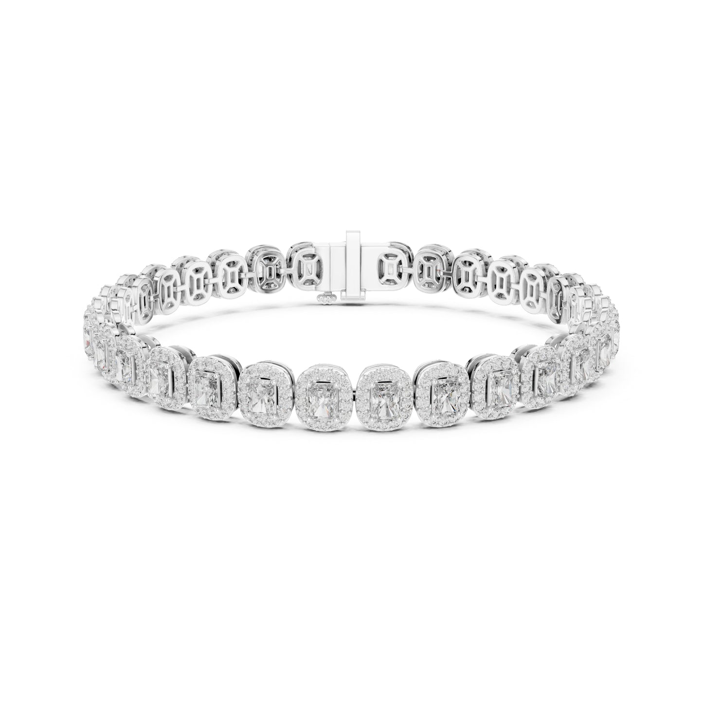 6.40CT Round and Radiant Cut Diamond Unique Prong Set Handcrafted Classic Wedding Wear Bracelet Gift For Women's - HIGHCARAT DIAMONDS