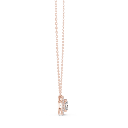 2.39 Ct 10k solid Gold Round Shape Shinning Affordable Diamond Pendant For Party Wear - HIGHCARAT DIAMONDS