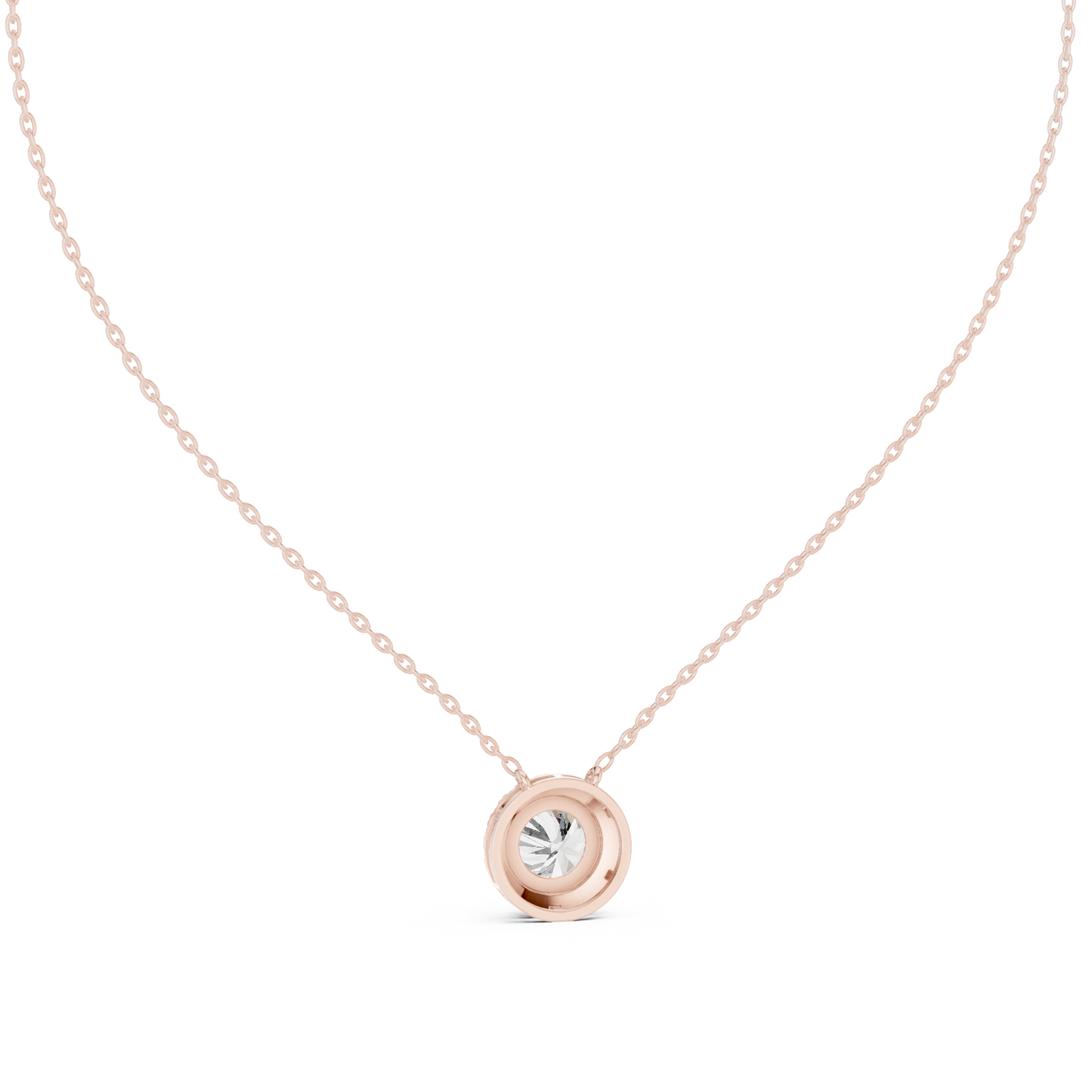 2.39 Ct 10k solid Gold Round Shape Shinning Affordable Diamond Pendant For Party Wear - HIGHCARAT DIAMONDS