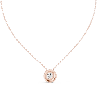 2.39 Ct 10k solid Gold Round Shape Shinning Affordable Diamond Pendant For Party Wear - HIGHCARAT DIAMONDS
