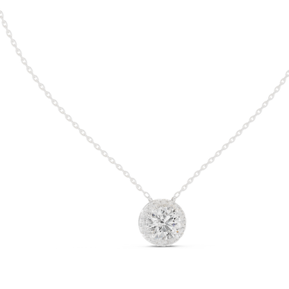 2.39 Ct 10k solid Gold Round Shape Shinning Affordable Diamond Pendant For Party Wear - HIGHCARAT DIAMONDS