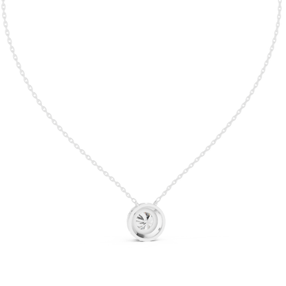 2.39 Ct 10k solid Gold Round Shape Shinning Affordable Diamond Pendant For Party Wear - HIGHCARAT DIAMONDS
