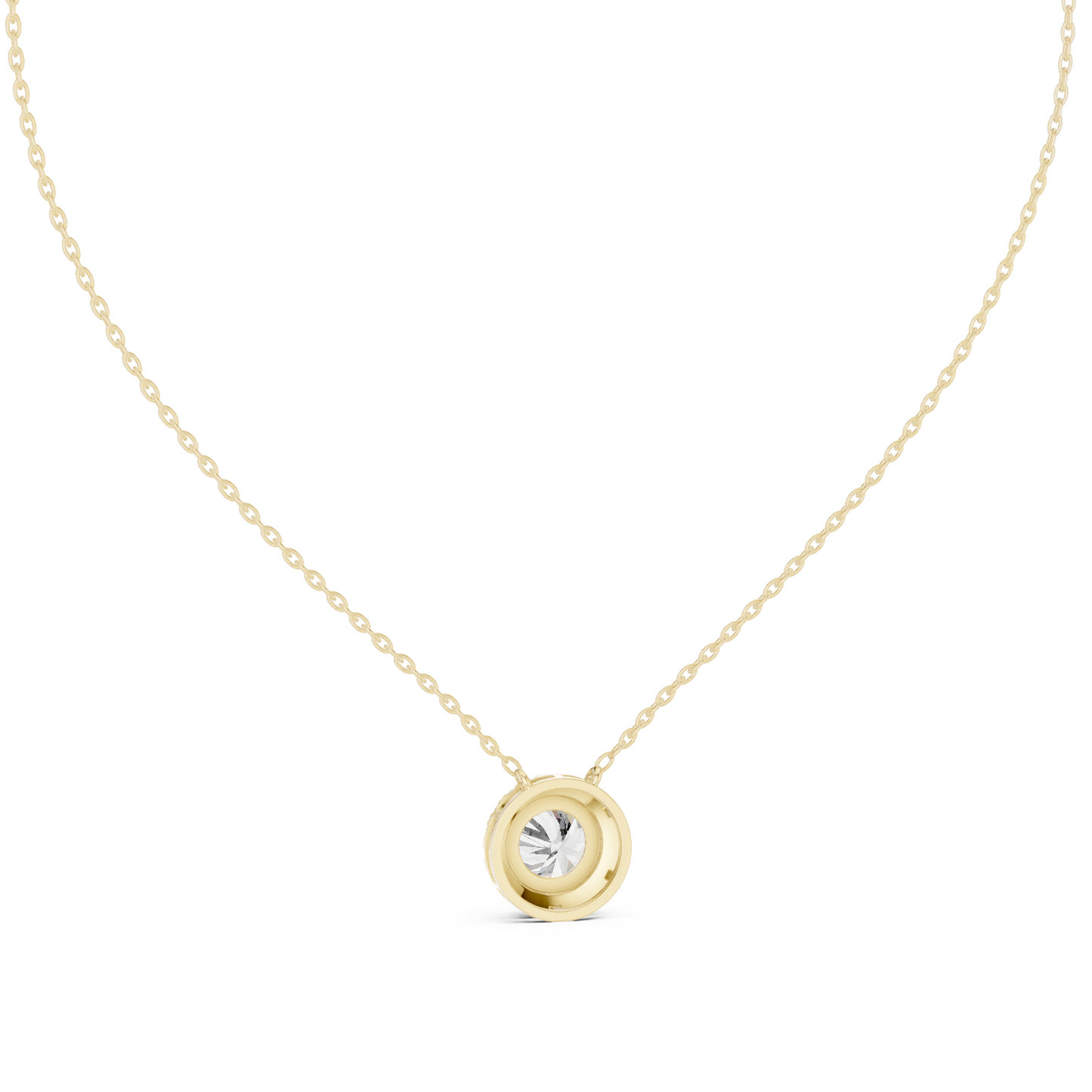2.39 Ct 10k solid Gold Round Shape Shinning Affordable Diamond Pendant For Party Wear - HIGHCARAT DIAMONDS
