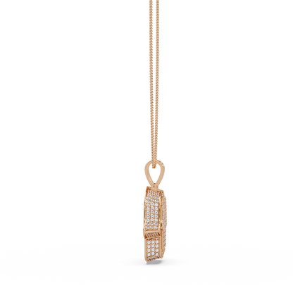 Hamsa Hand Pave Lab Grown Diamond Pendant - HIGHCARAT DIAMONDS