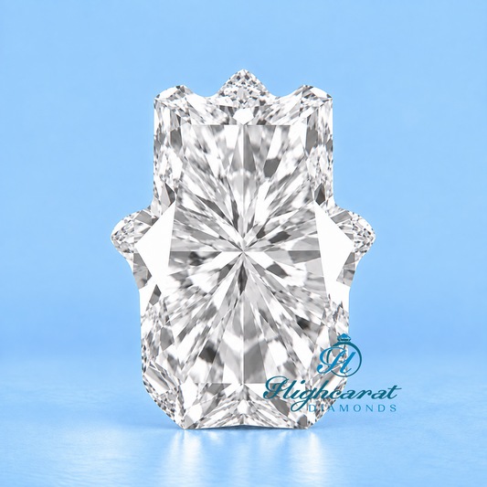 Antique Hamsa hand shape loose cut diamond
