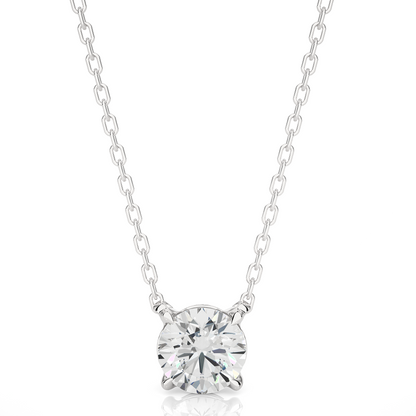 Handcrafted 14K Gold Labgrown Diamond Solitaire Pendant Necklace perfect  gift for wife - HIGHCARAT DIAMONDS