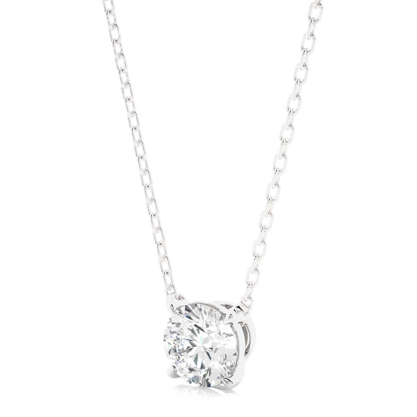 Handcrafted 14K Gold Labgrown Diamond Solitaire Pendant Necklace perfect  gift for wife - HIGHCARAT DIAMONDS