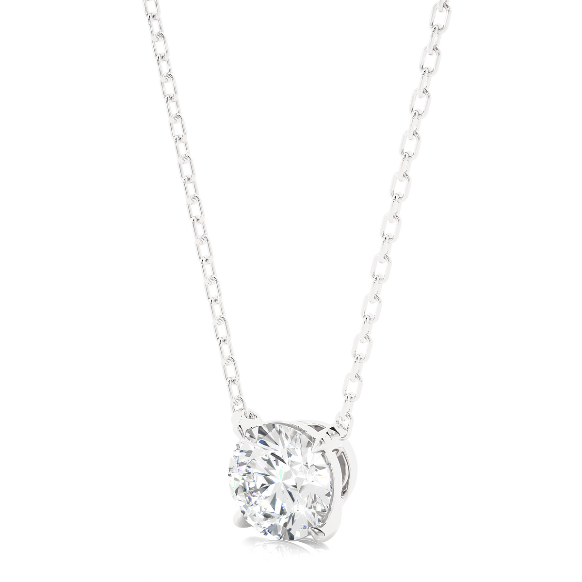 Handcrafted 14K Gold Labgrown Diamond Solitaire Pendant Necklace perfect  gift for wife - HIGHCARAT DIAMONDS