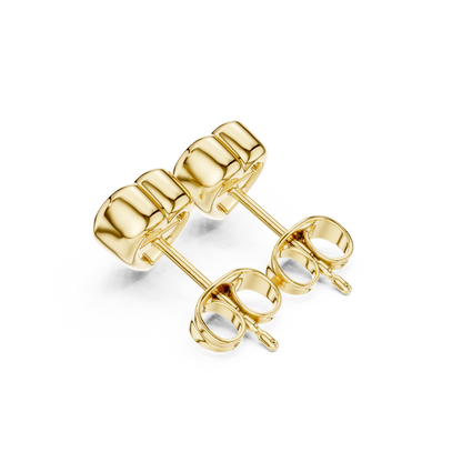 Heart Cut 1.00Ct  Lab Grown White Colorless Daimond Bezel Set Vintage Screw Back Stud Earring For Her - HIGHCARAT DIAMONDS
