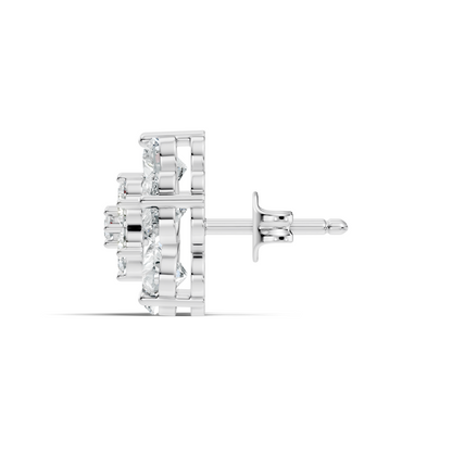 Heart and Round Cut 2.77Ct Lab Grown Diamond Vintage Elegance Dainty Sparkling Wedding Earring For Women's - HIGHCARAT DIAMONDS