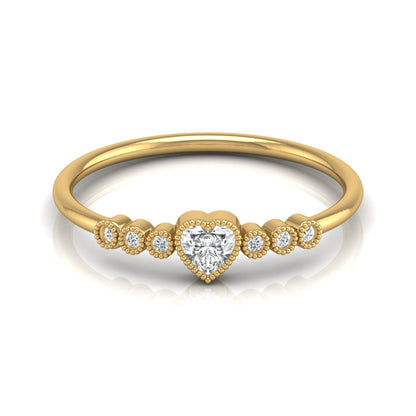 Heart Shape Lab Grown Diamond Halo Engagement Ring