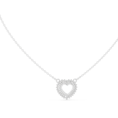 18k Solid Gold Round Cut Lab Grown Diamond Unique Daily Wear Women Necklace - HIGHCARAT DIAMONDS