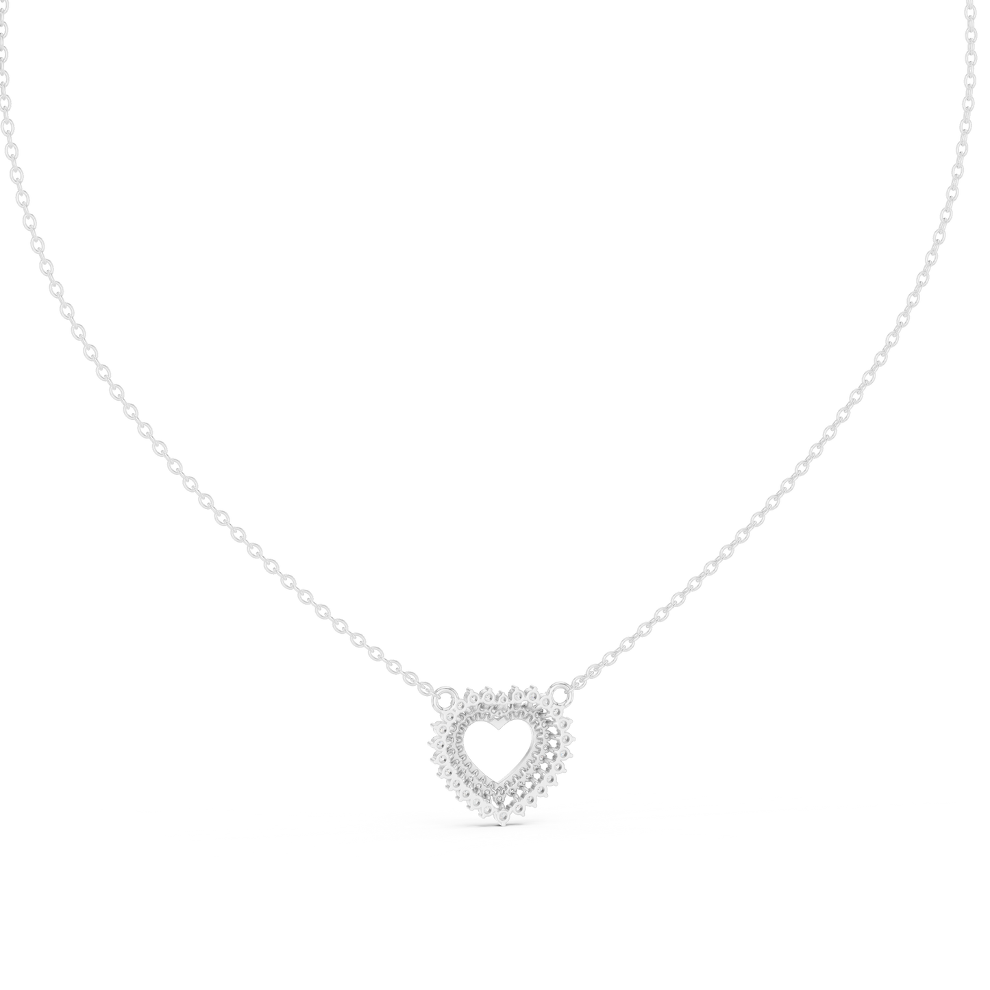 18k Solid Gold Round Cut Lab Grown Diamond Unique Daily Wear Women Necklace - HIGHCARAT DIAMONDS