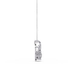 Heart Shape Lab Grown Diamond Twist Pendant - HIGHCARAT DIAMONDS