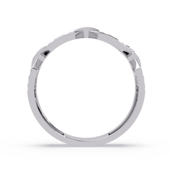 Hexagon Link Lab Grown Diamond Statement Ring - HIGHCARAT DIAMONDS