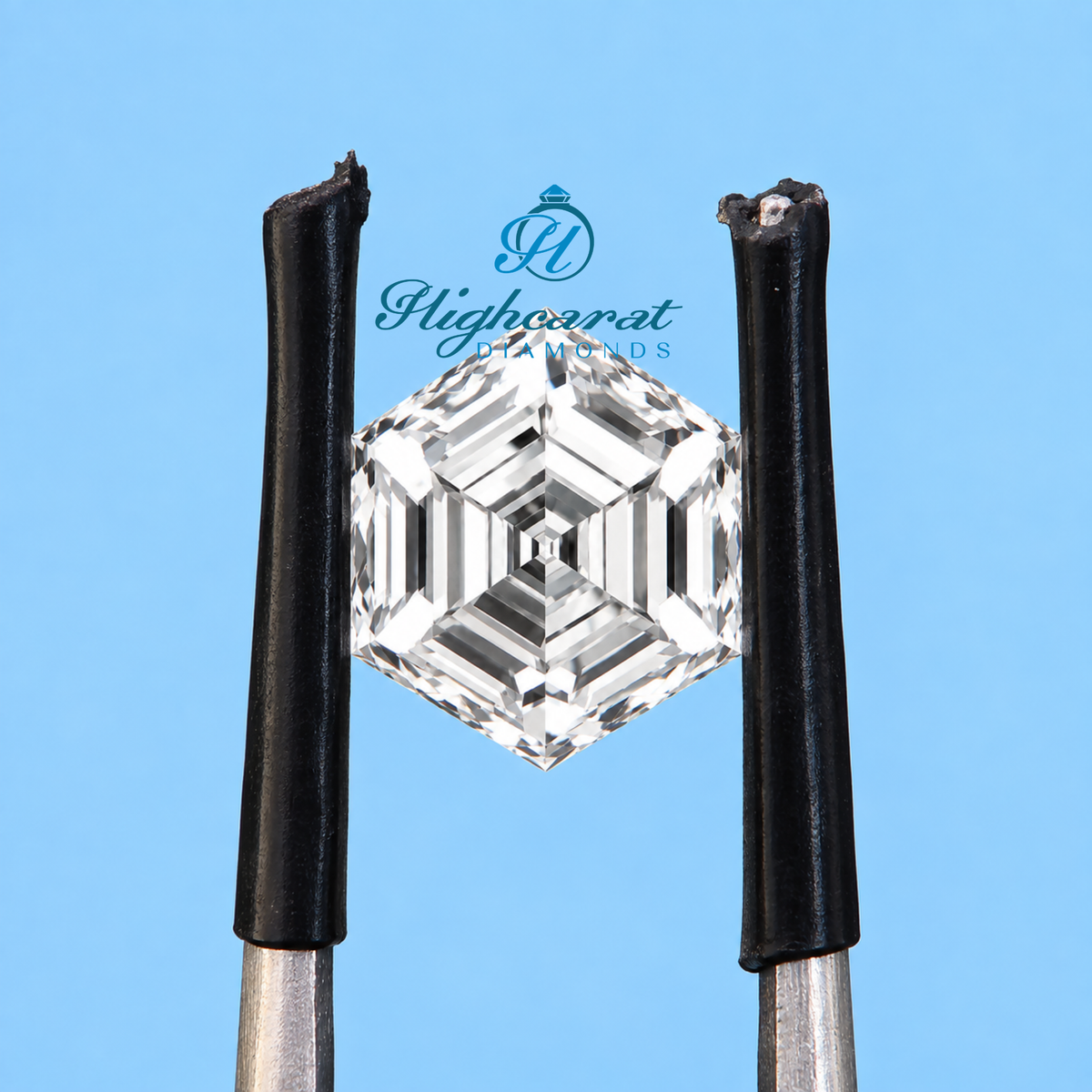Hexagon Step Cut Lab-Grown Diamond