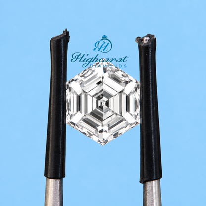Hexagon Step Cut Lab-Grown Diamond