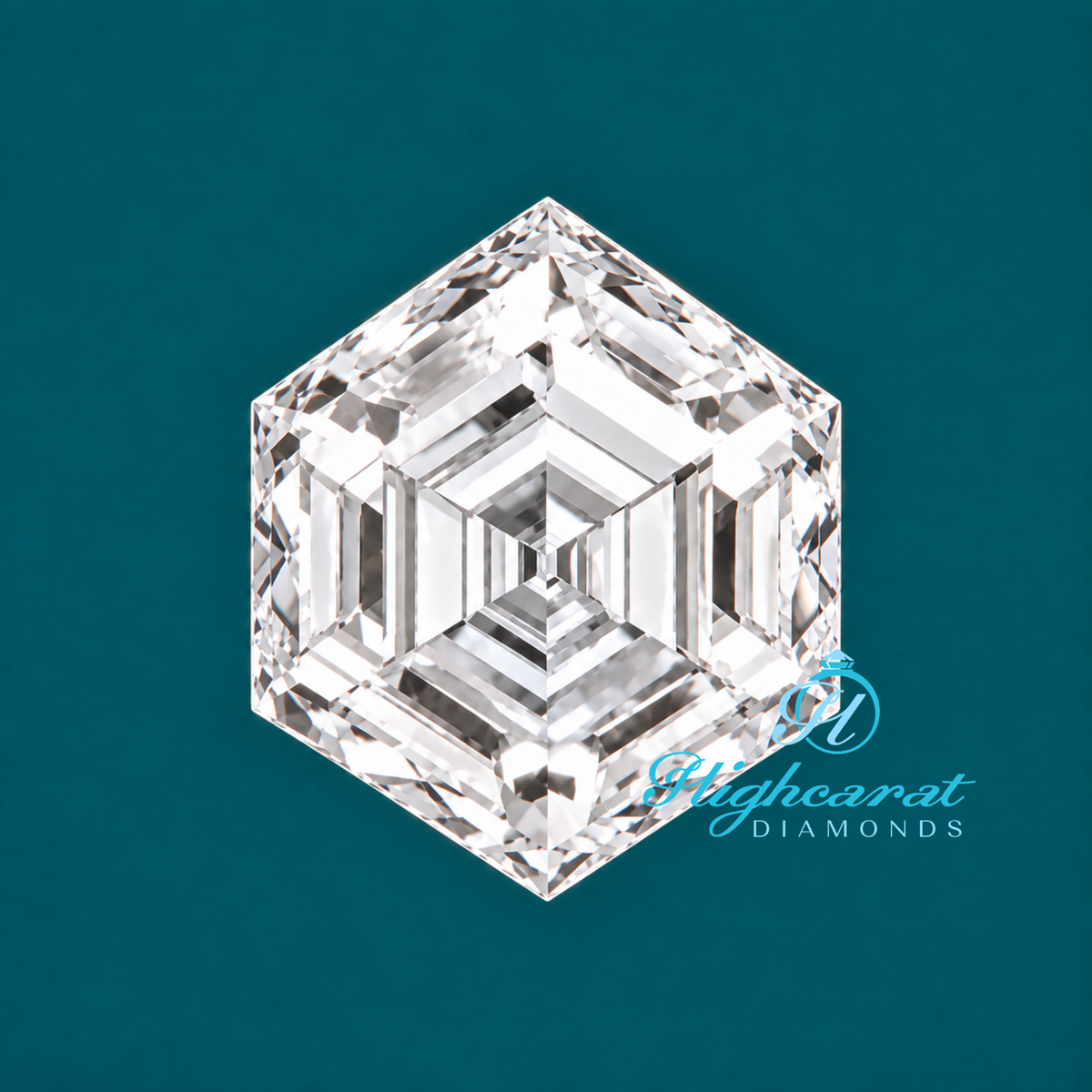 Hexagon Step Cut Lab-Grown Diamond
