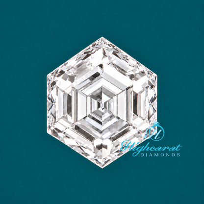 Hexagon Step Cut Lab-Grown Diamond