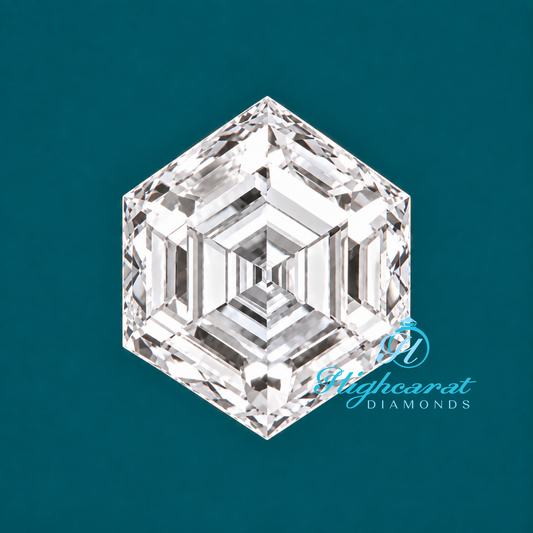 Hexagon Step Cut Lab-Grown Diamond