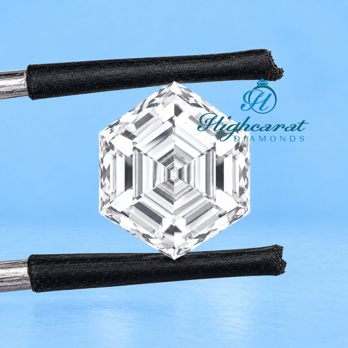 Hexagon Step Cut Lab-Grown Diamond