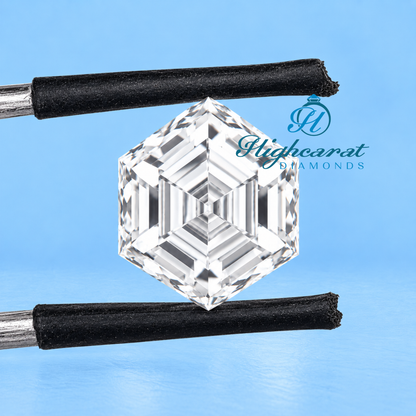 Hexagon Step Cut Lab-Grown Diamond