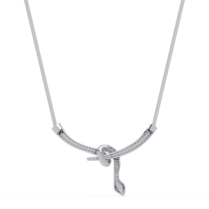 Hip Hop Lab Grown Diamond Snake Pendant Yellow Gold - HIGHCARAT DIAMONDS