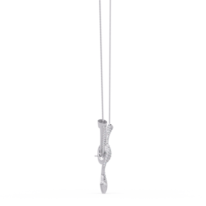 Hip Hop Lab Grown Diamond Snake Pendant Yellow Gold - HIGHCARAT DIAMONDS