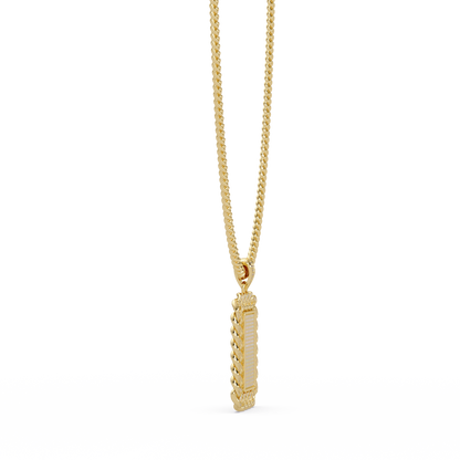 Iced Frame Lab grown Diamond Hip hop Pendant Necklace - HIGHCARAT DIAMONDS