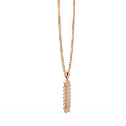 Iced Frame Lab grown Diamond Hip hop Pendant Necklace - HIGHCARAT DIAMONDS