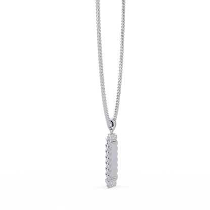 Iced Frame Lab grown Diamond Hip hop Pendant Necklace - HIGHCARAT DIAMONDS