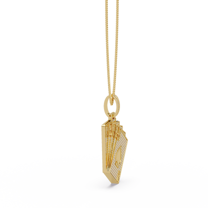 Iced Out Playing Cards Lab grown Diamond Pendant Necklace - HIGHCARAT DIAMONDS