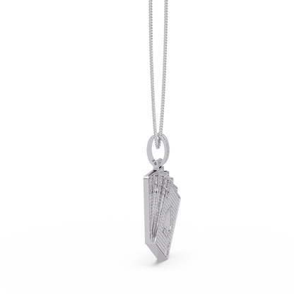 Iced Out Playing Cards Lab grown Diamond Pendant Necklace - HIGHCARAT DIAMONDS