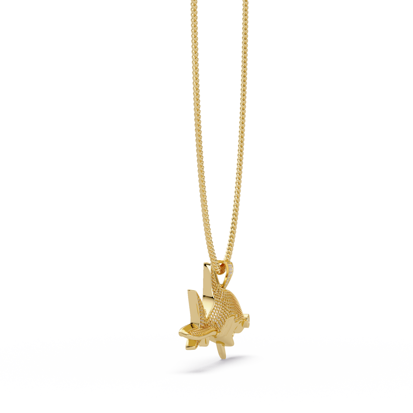 Iced Out Shark Lab Grown Diamond Hip Hop Pendant - HIGHCARAT DIAMONDS
