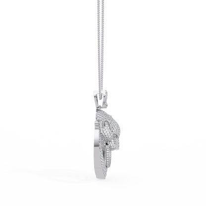 Iced Panther Drop Frame Lab Grown Diamond Pendant - HIGHCARAT DIAMONDS