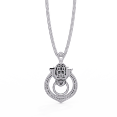 Iced Panther Drop Frame Lab Grown Diamond Pendant - HIGHCARAT DIAMONDS