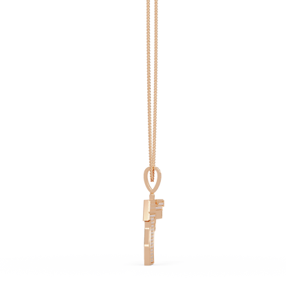 Iced Pistol Lab Grown Diamond Pendant Necklace - HIGHCARAT DIAMONDS