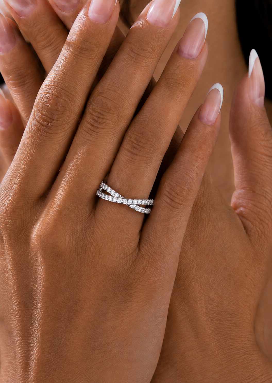Infinity Inspired 0.16 CT Diamond Band Ring For Women's Timeless Beauty At Great Price - HIGHCARAT DIAMONDS